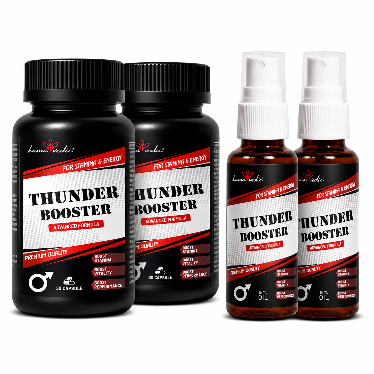 Kamavedic™ ThunderBooster Capsule and Oil (combo)
