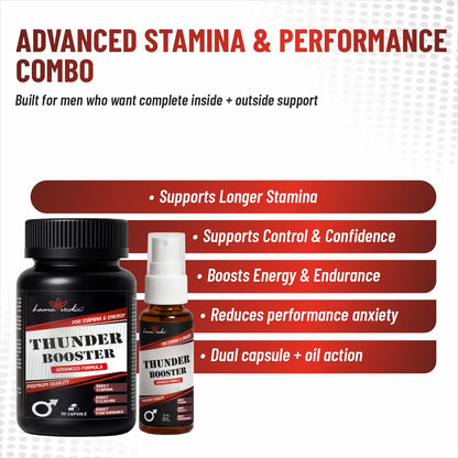 ThunderBooster Combo benefits — advanced stamina, performance and confidence support for men