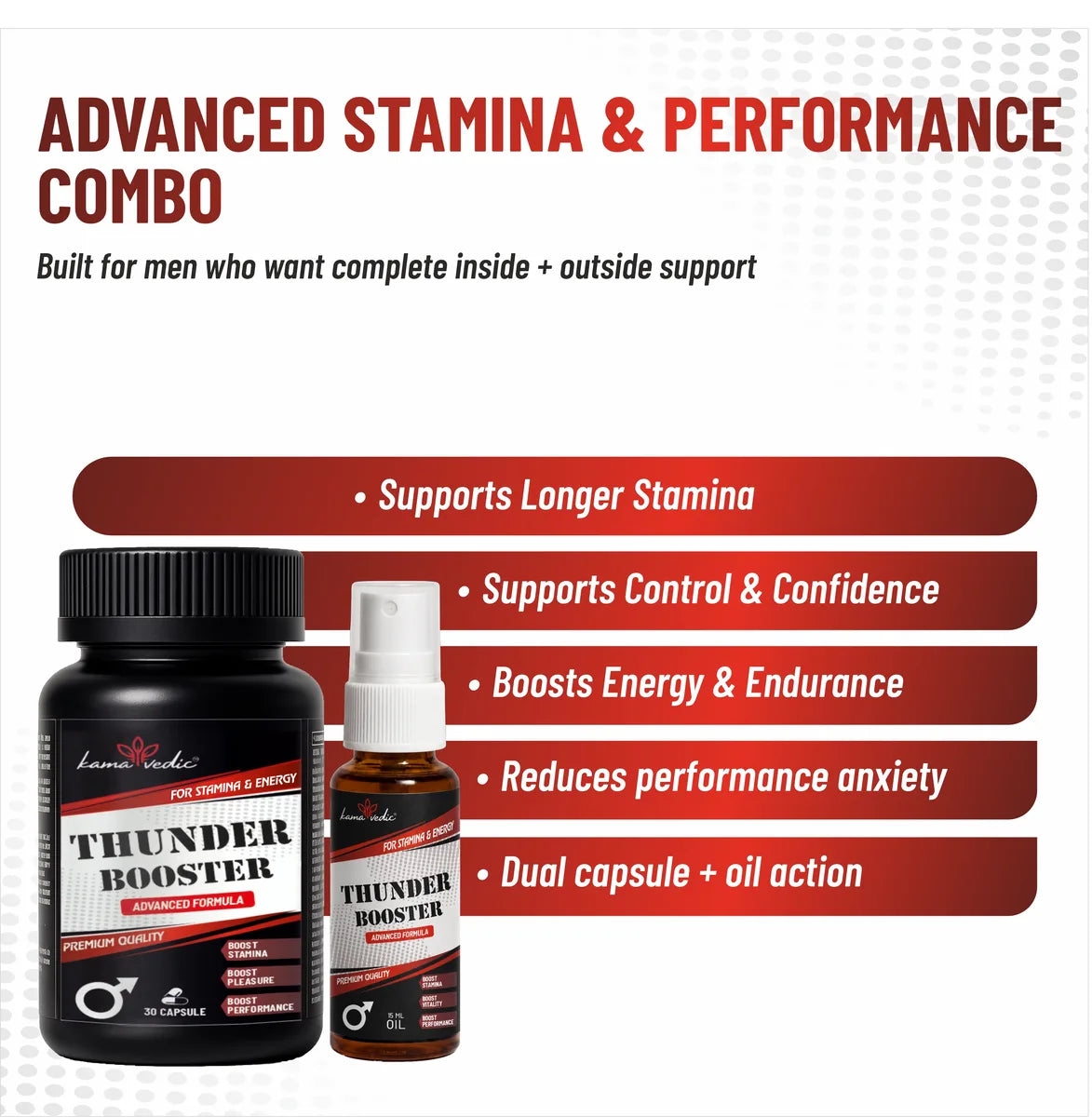 ThunderBooster stamina and performance benefits — Ayurvedic timing capsule for men India